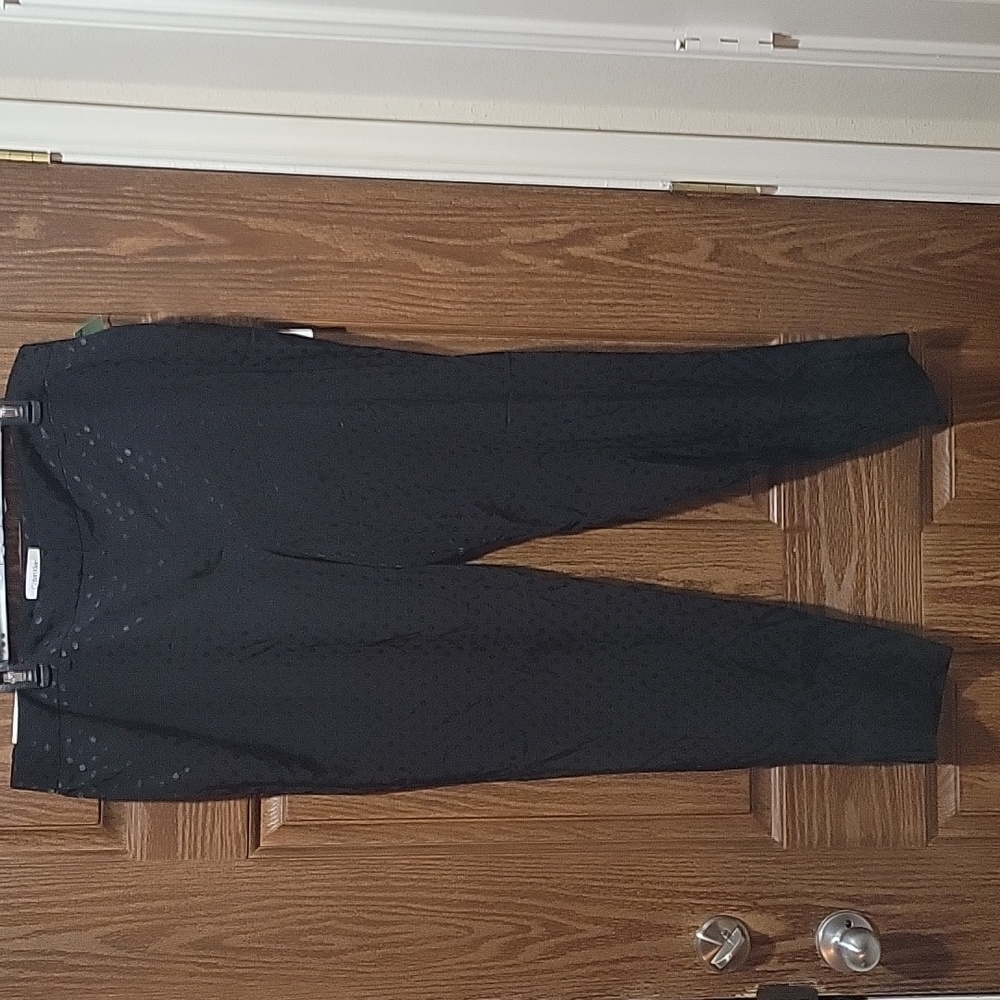 New Calvin Klein Slim Fit Womens Pants Black Size 14 W